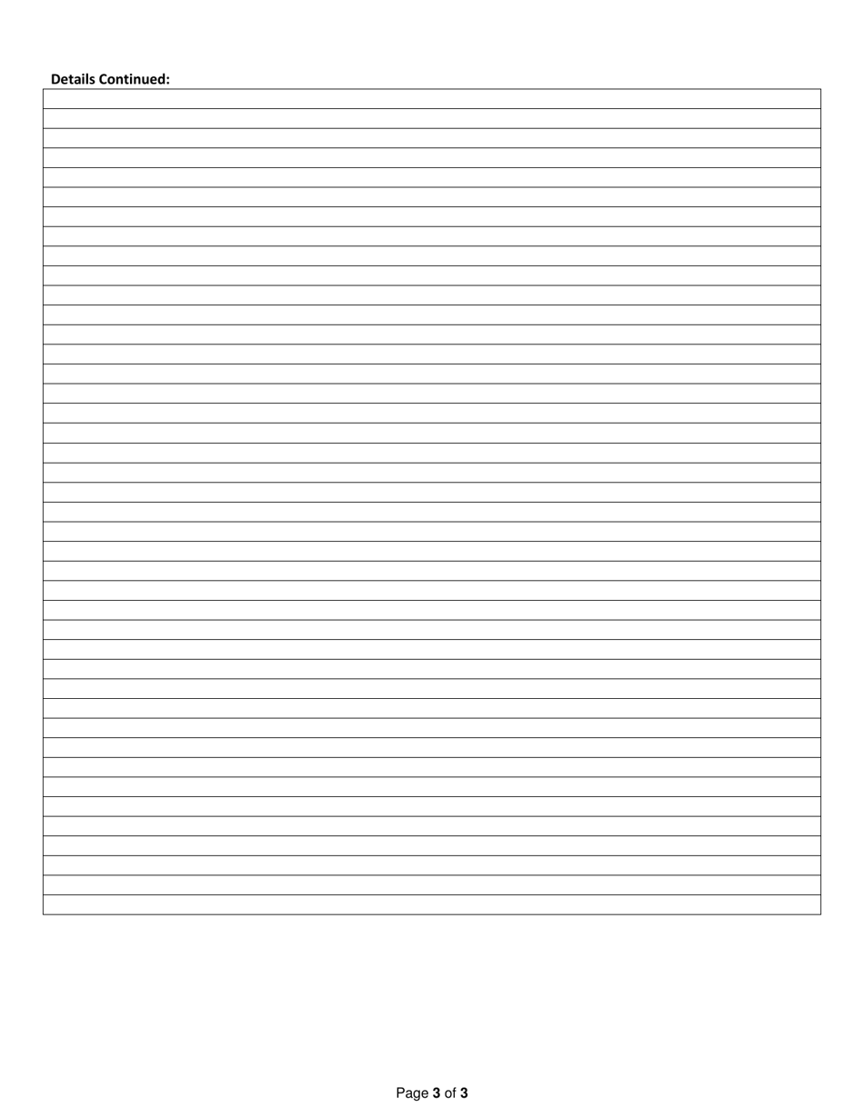 Citizen Complaint Form - Inyo County, California, Page 3