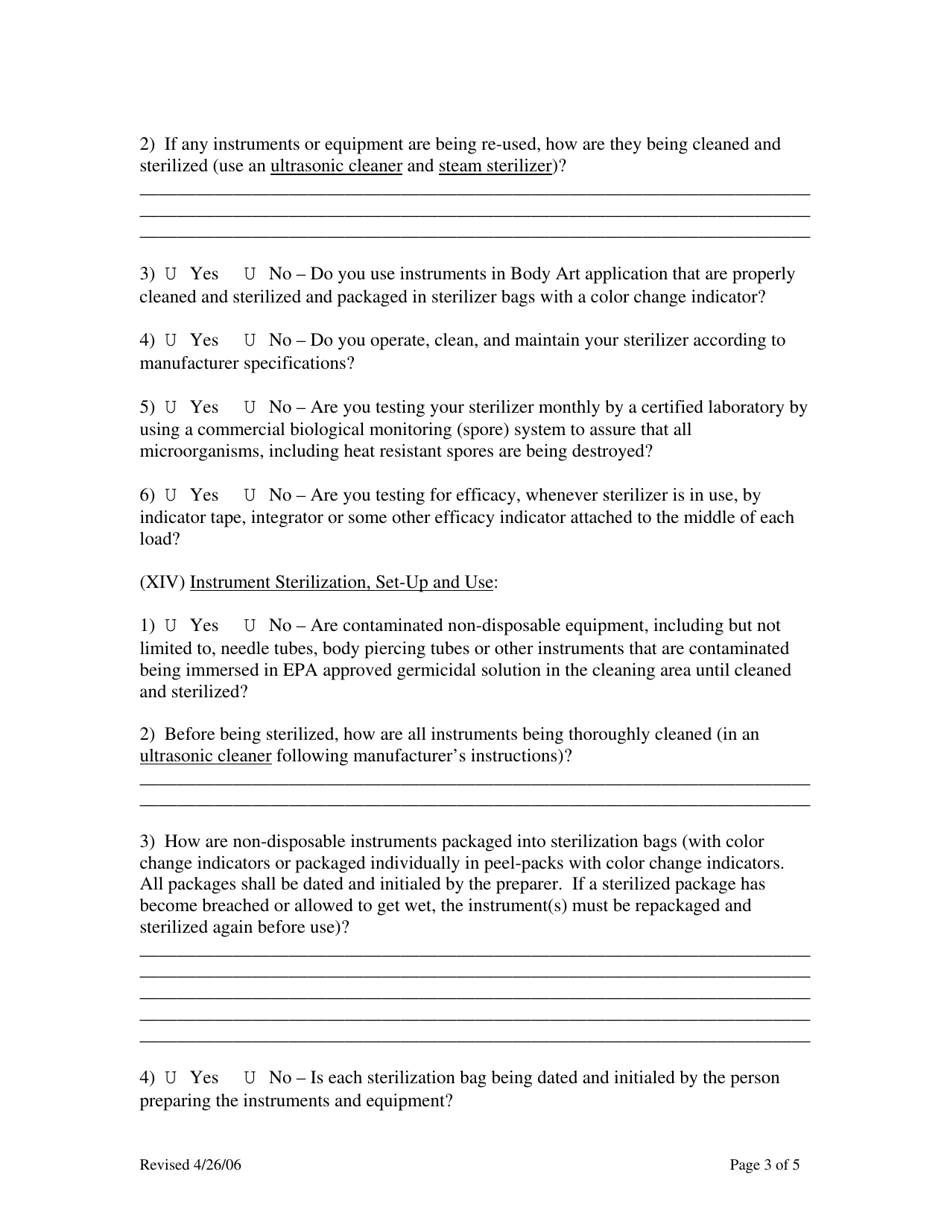 Body Art Exposure Control Plan - Inyo County, California, Page 3