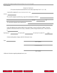 Form AO88 Subpoena to Appear and Testify at a Hearing or Trial in a Civil Action, Page 2