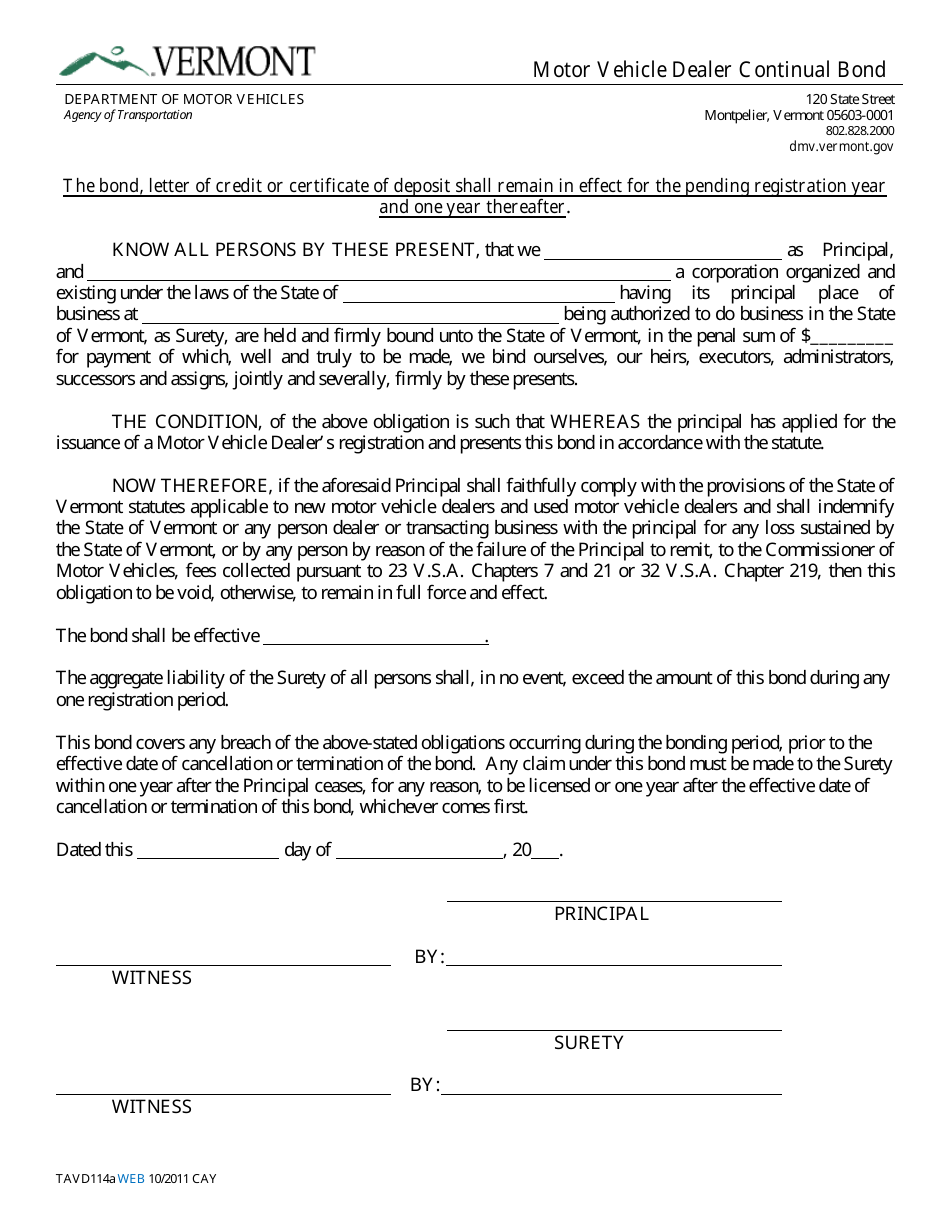 Form TA-VD-114A - Fill Out, Sign Online and Download Fillable PDF ...