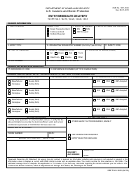 CBP Form 3461 Entry/Immediate Delivery