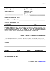 FA Form NO. 79 &quot;Passport Application Form - Philippine Embassy Kuala Lumpur&quot; - Philippines, Page 2