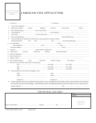 Document preview: Jamaican Visa Application Form - Jamaican High Commission - Greater London, United Kingdom