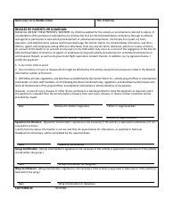 CAP Form 31 &quot;Application for CAP Encampment or Special Activity&quot;, Page 2