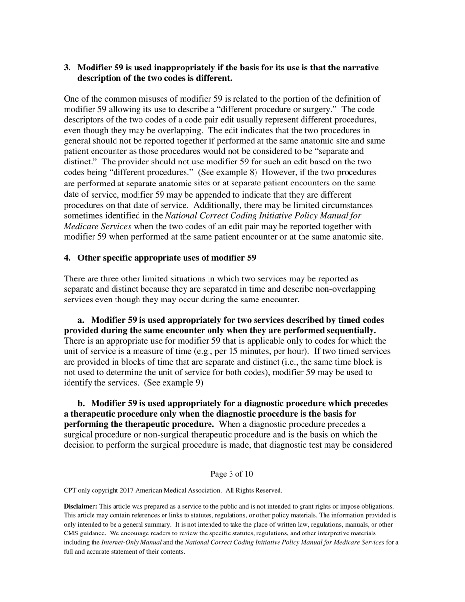 Modifier 59 Article, Page 3