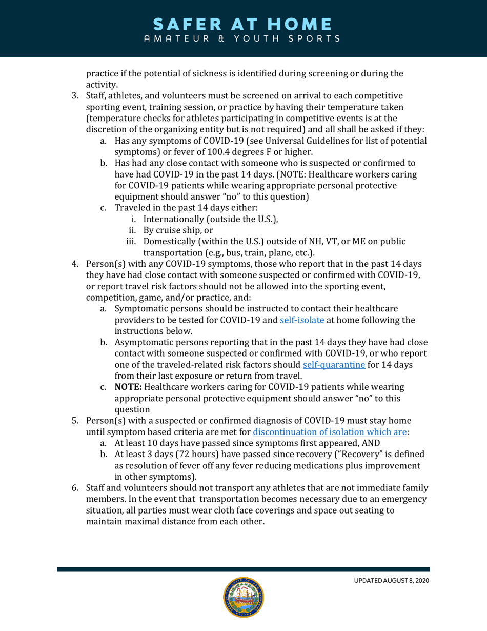 Covid-19 Reopening Guidance - New Hampshire, Page 3