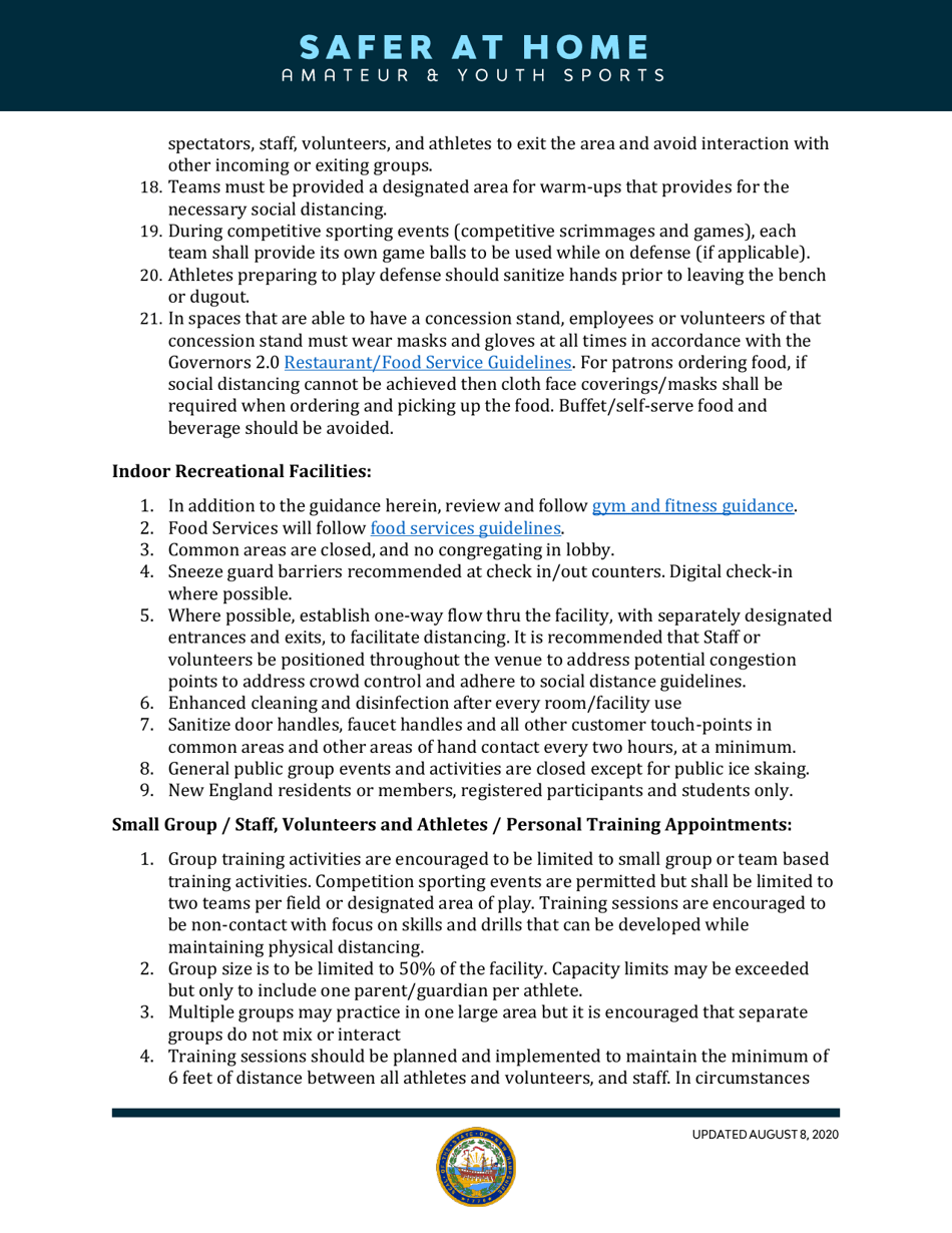 Covid-19 Reopening Guidance - New Hampshire, Page 6