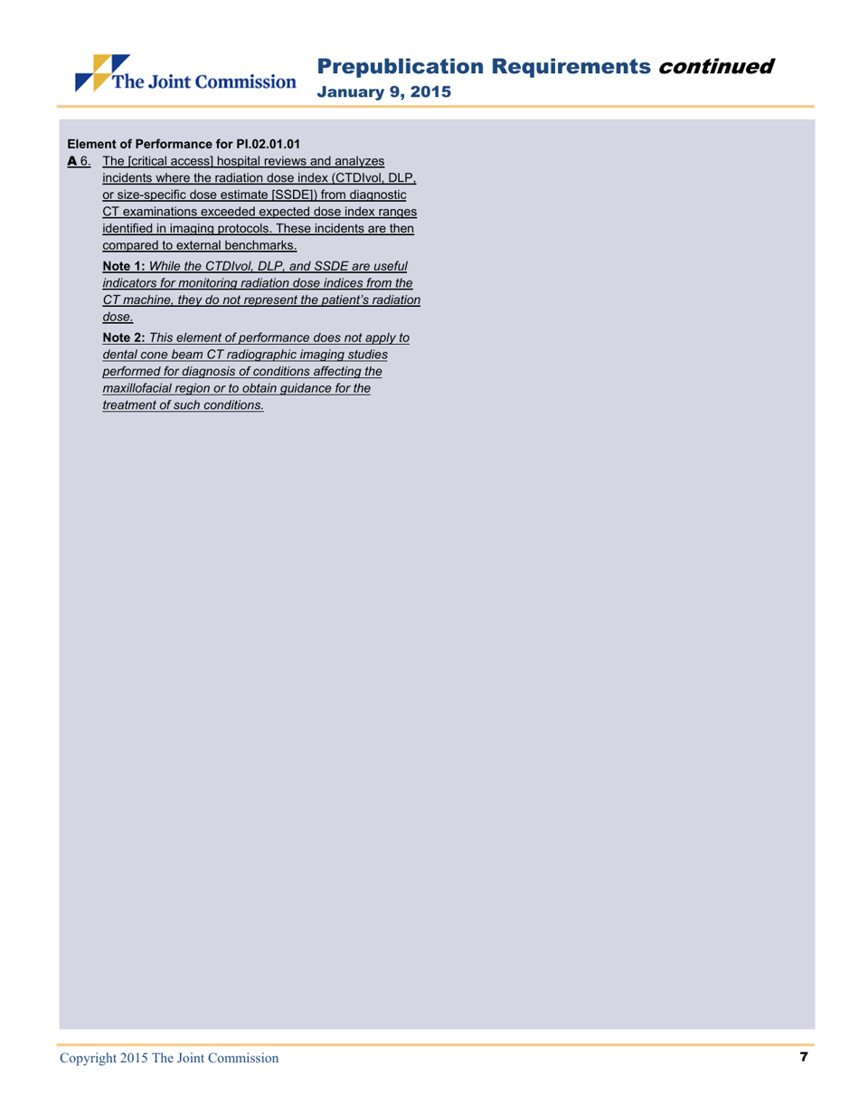 Prepublication Requirements - Revised Requirements for Diagnostic Imaging Services, Page 7