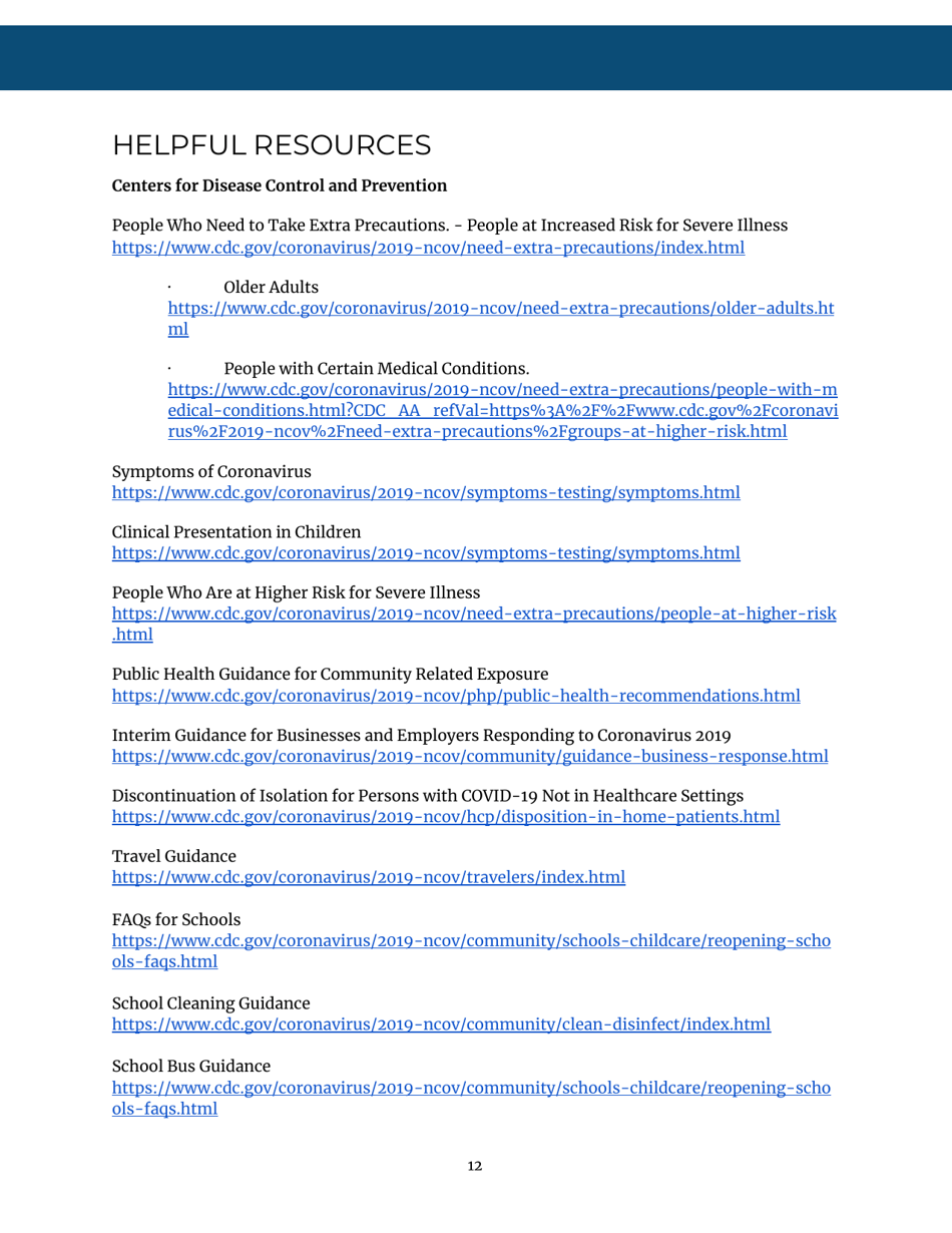 Covid-19 Guidance for Maryland Schools - Maryland, Page 13