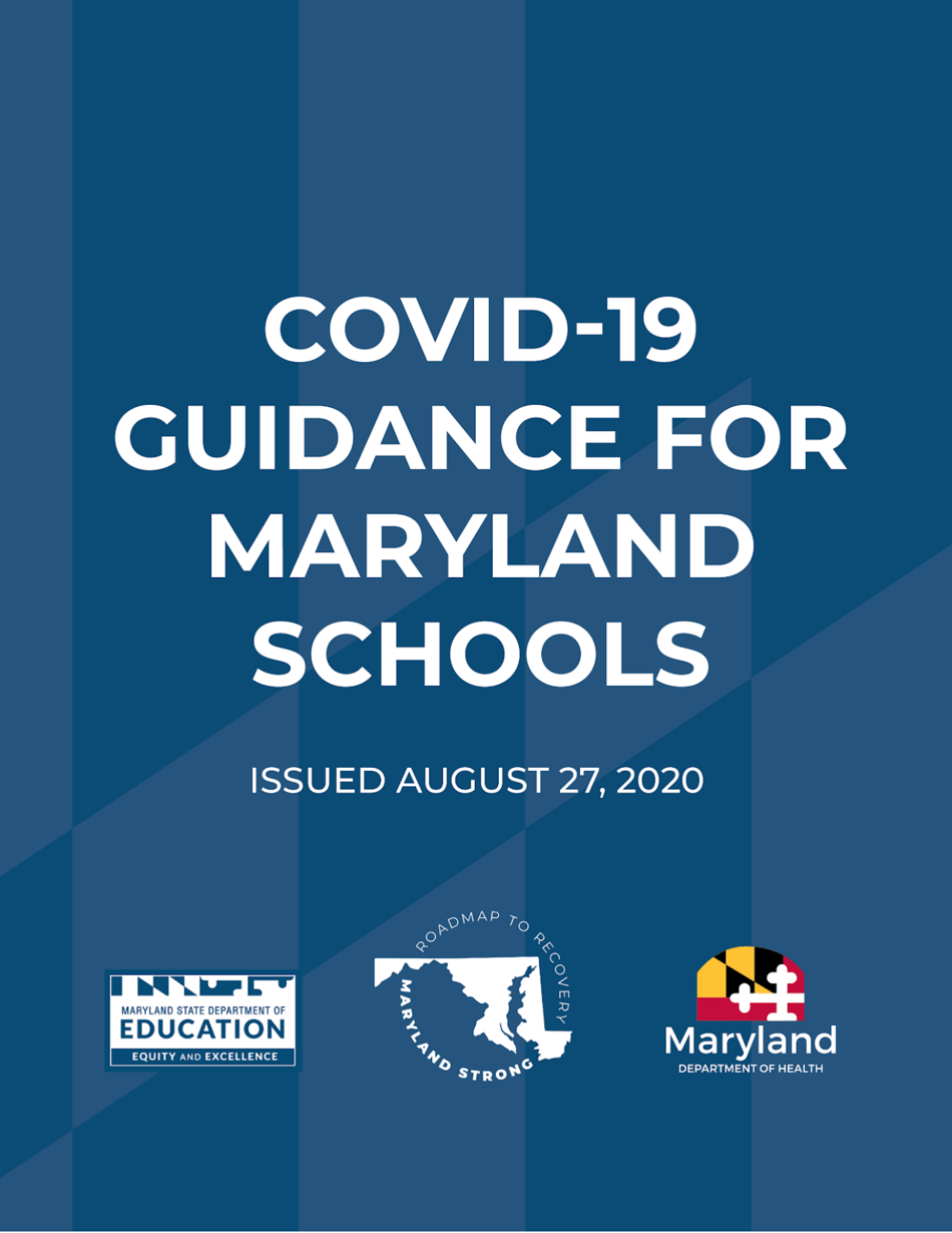 Covid-19 Guidance for Maryland Schools - Maryland, Page 1