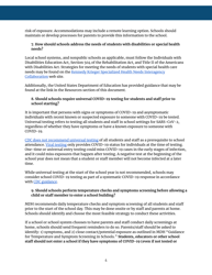 Covid-19 Guidance for Maryland Schools - Maryland, Page 5