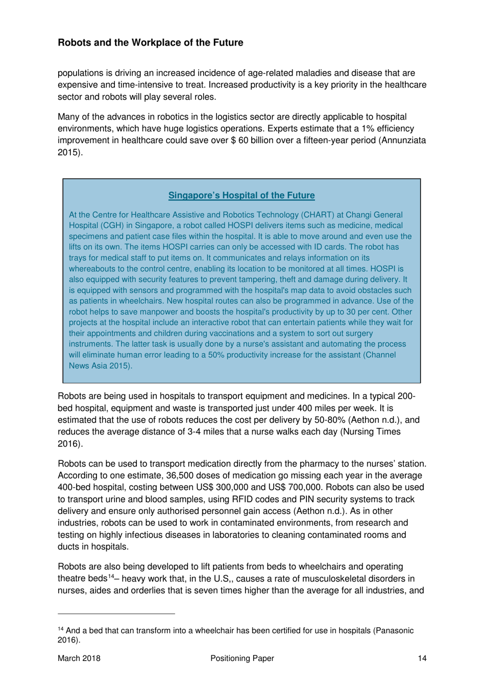 Robots and the Workplace of the Future - Positioning Paper, Page 15