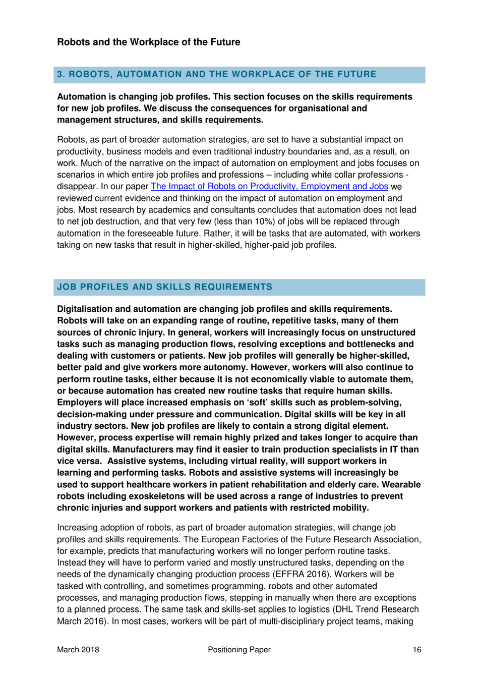 Robots and the Workplace of the Future - Positioning Paper, Page 17