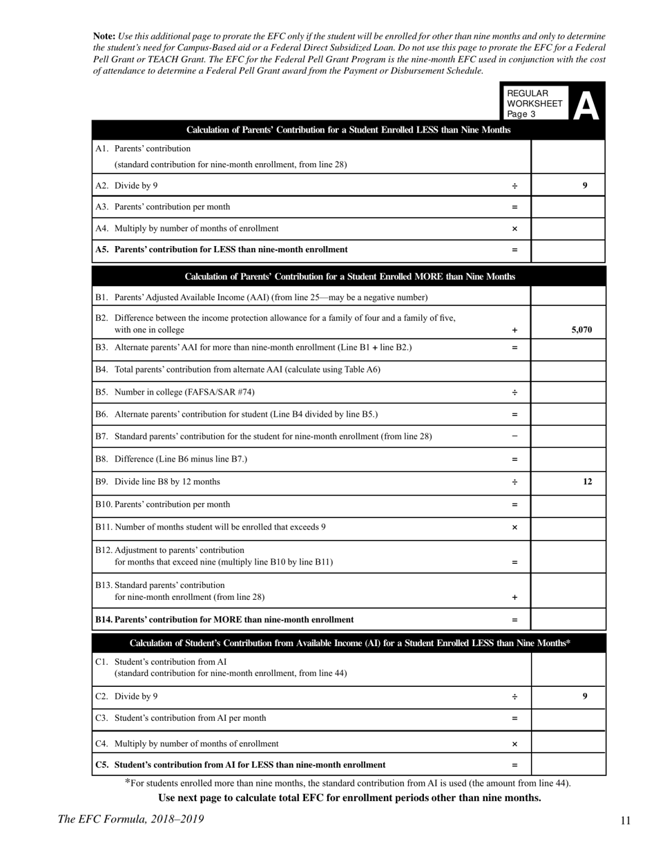 The Efc Formula, 2018 - 2019, Page 11