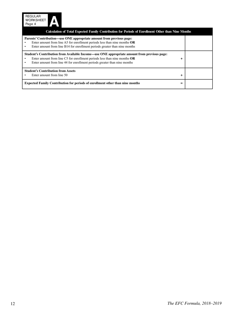 The Efc Formula, 2018 - 2019, Page 12