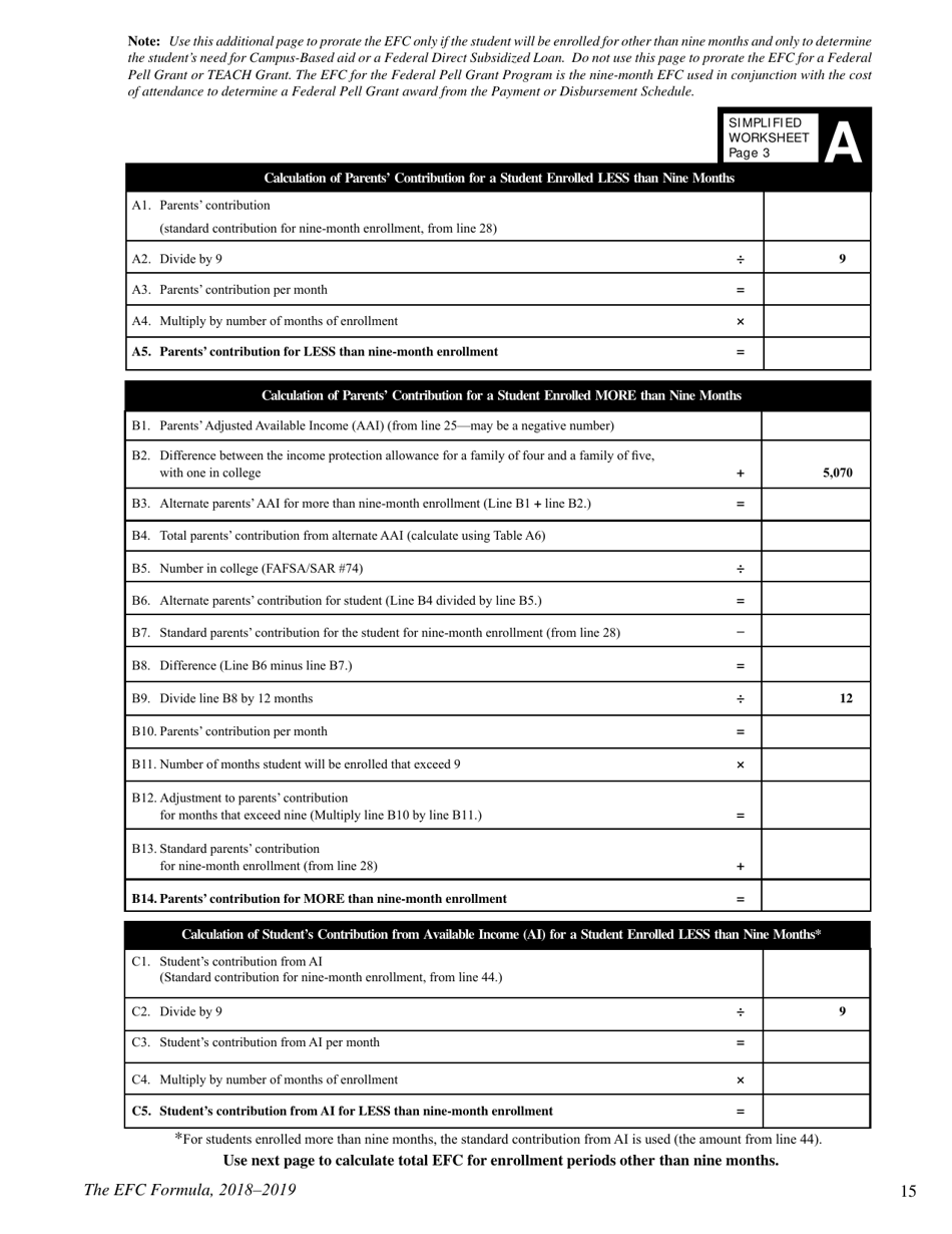 The Efc Formula, 2018 - 2019, Page 15