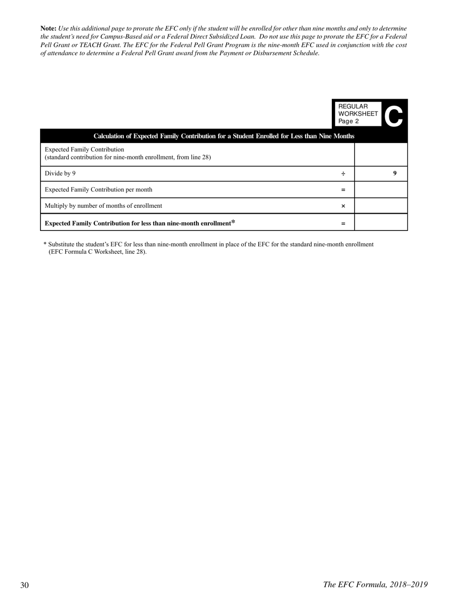 The Efc Formula, 2018 - 2019, Page 30