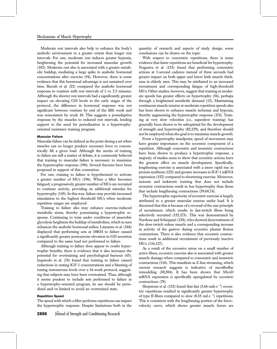 The Mechanisms of Muscle Hypertrophy and Their Application to Resistance Training - Brad J. Schoenfeld, Page 10