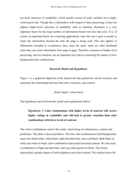 The Impact of Web Page Text-Background Color Combinations on Readability, Retention, Aesthetics, and Behavioral Intention - Richard H. Hall, Patrick Hanna - Missouri, Page 10