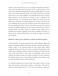 The Impact of Web Page Text-Background Color Combinations on Readability, Retention, Aesthetics, and Behavioral Intention - Richard H. Hall, Patrick Hanna - Missouri, Page 20