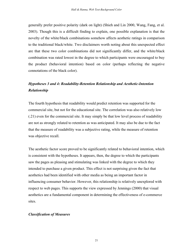 The Impact of Web Page Text-Background Color Combinations on Readability, Retention, Aesthetics, and Behavioral Intention - Richard H. Hall, Patrick Hanna - Missouri, Page 21