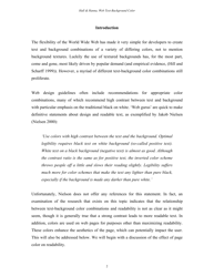 The Impact of Web Page Text-Background Color Combinations on Readability, Retention, Aesthetics, and Behavioral Intention - Richard H. Hall, Patrick Hanna - Missouri, Page 2