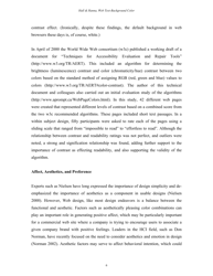 The Impact of Web Page Text-Background Color Combinations on Readability, Retention, Aesthetics, and Behavioral Intention - Richard H. Hall, Patrick Hanna - Missouri, Page 6