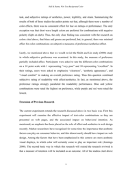 The Impact of Web Page Text-Background Color Combinations on Readability, Retention, Aesthetics, and Behavioral Intention - Richard H. Hall, Patrick Hanna - Missouri, Page 9