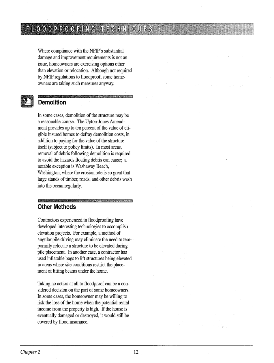 FEMA Form 257 Mitigation of Flood and Erosion Damage to Residential Buildings in Coastal Areas - Report on the State of Art, Page 17