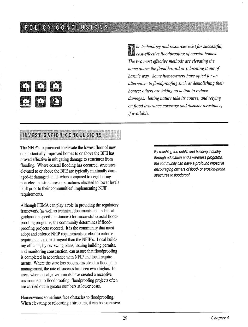 FEMA Form 257 Mitigation of Flood and Erosion Damage to Residential Buildings in Coastal Areas - Report on the State of Art, Page 34