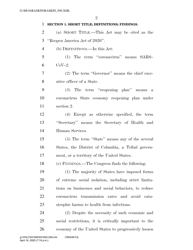 Reopen America Act of 2020 - Jamie Raskin - Maryland, Page 2