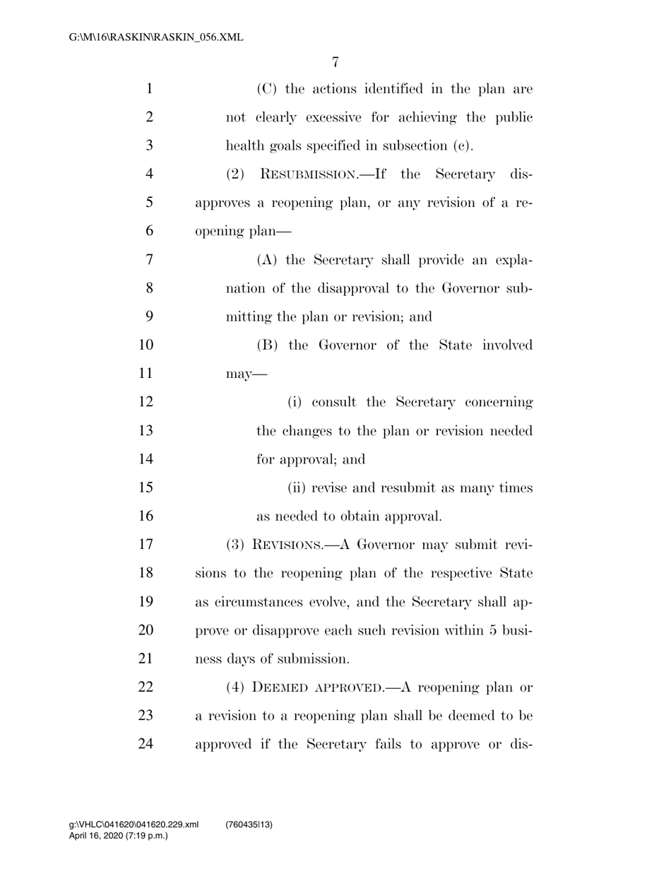 Reopen America Act of 2020 - Jamie Raskin - Maryland, Page 7