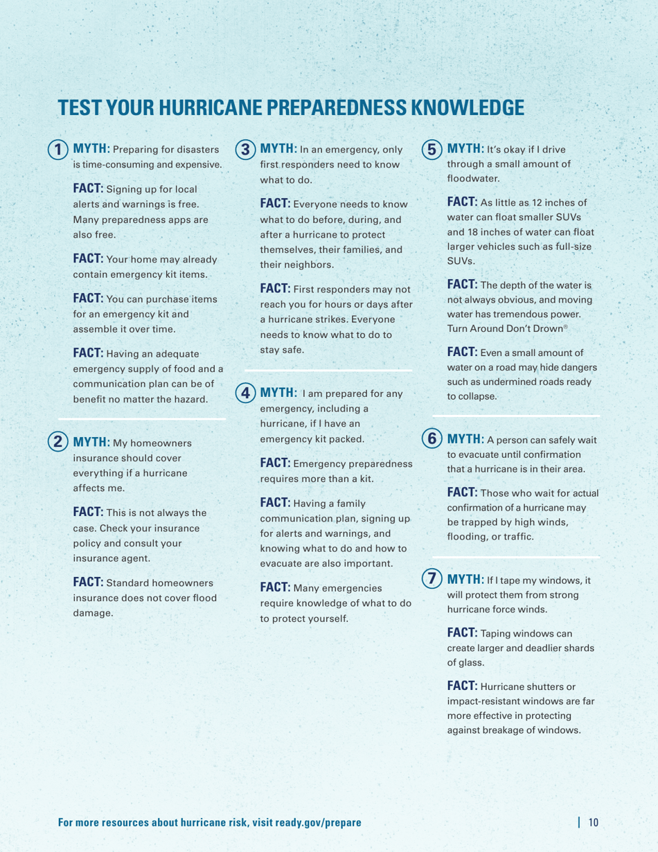 How to Prepare for a Hurricane, Page 11