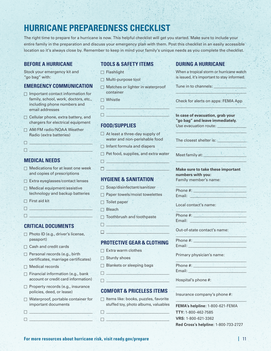 How to Prepare for a Hurricane, Page 12