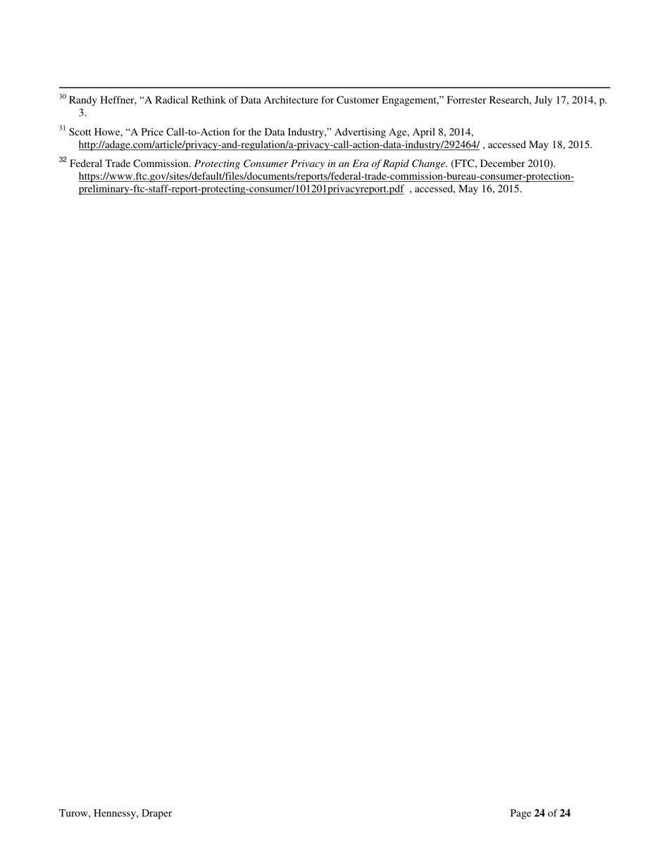 The Tradeoff Fallacy - How Marketers Are Misrepresenting American Consumers and Opening Them up to Exploitation - Josef Turow, Michael Hennessy, Nora Draper - Pennsylvania, Page 24