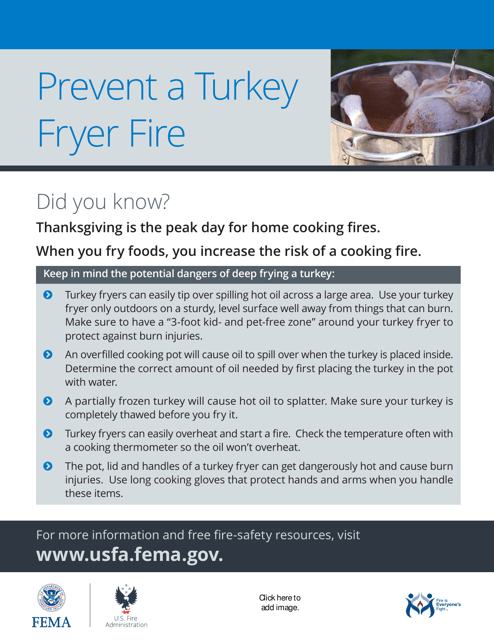 Prevent a Turkey Fryer Fire