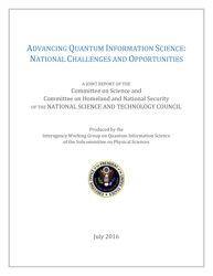 Document preview: Advancing Quantum Information Science: National Challenges and Opportunities