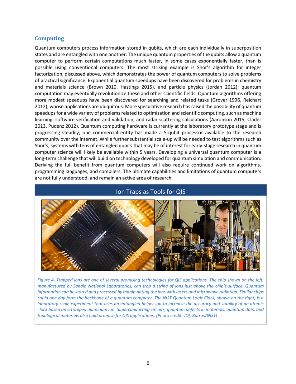 Advancing Quantum Information Science: National Challenges and Opportunities, Page 13
