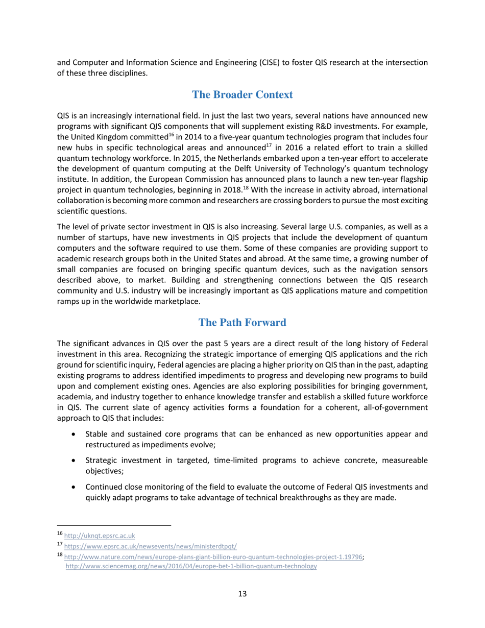 Advancing Quantum Information Science: National Challenges and Opportunities, Page 20
