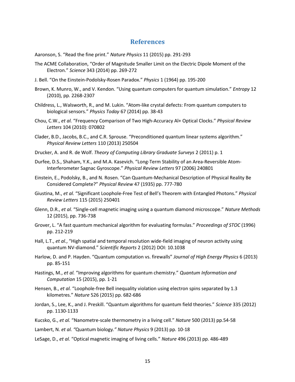 Advancing Quantum Information Science: National Challenges and Opportunities, Page 22