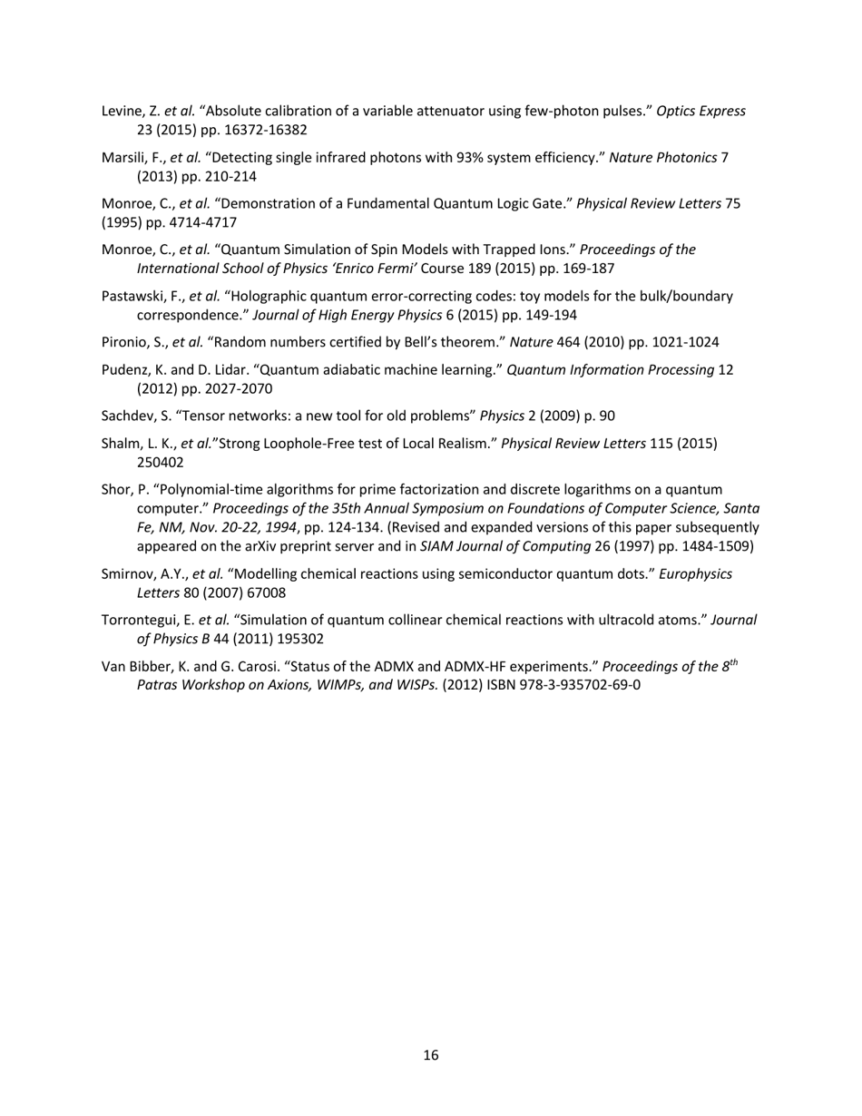 Advancing Quantum Information Science: National Challenges and Opportunities, Page 23