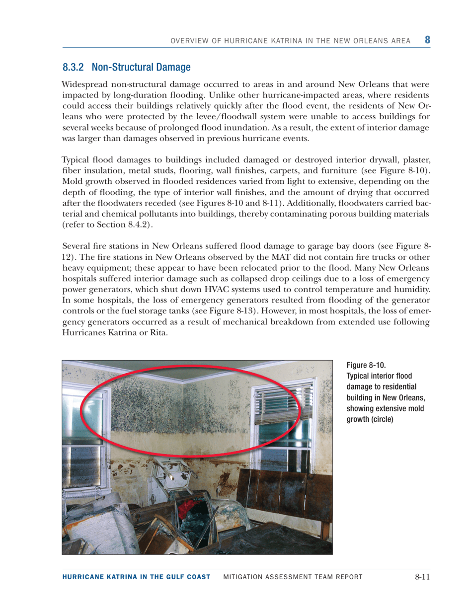 Overview of Hurricane Katrina in the New Orleans Area - Mitigation Assessment Team Report, Page 11