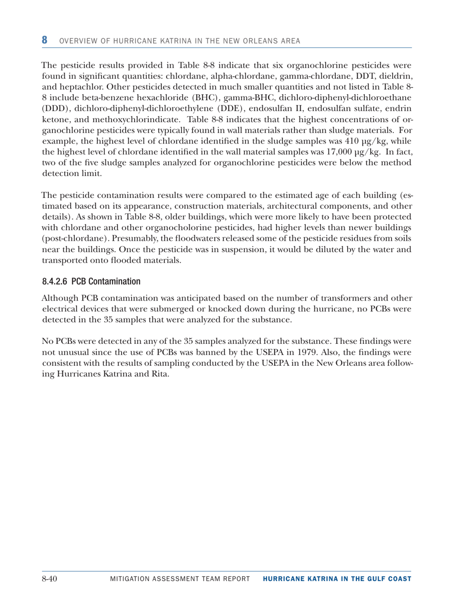 Overview of Hurricane Katrina in the New Orleans Area - Mitigation Assessment Team Report, Page 40