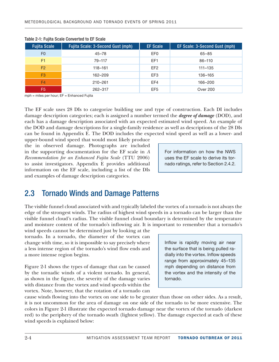 Meteorological Background and Tornado Events of 2011 - Mitigation Assessment Team Report, Page 4