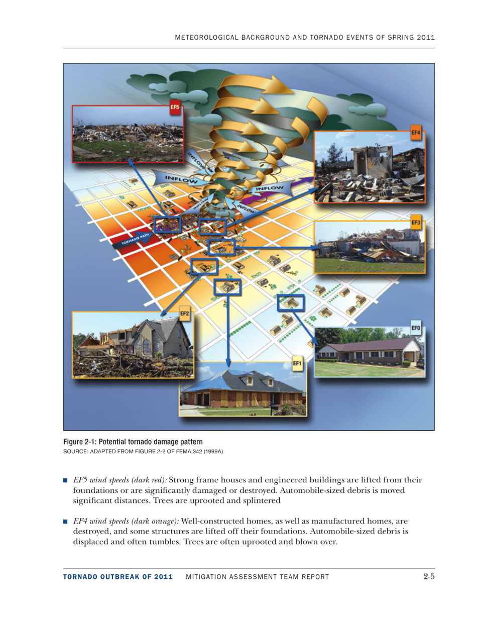 Meteorological Background and Tornado Events of 2011 - Mitigation Assessment Team Report, Page 5
