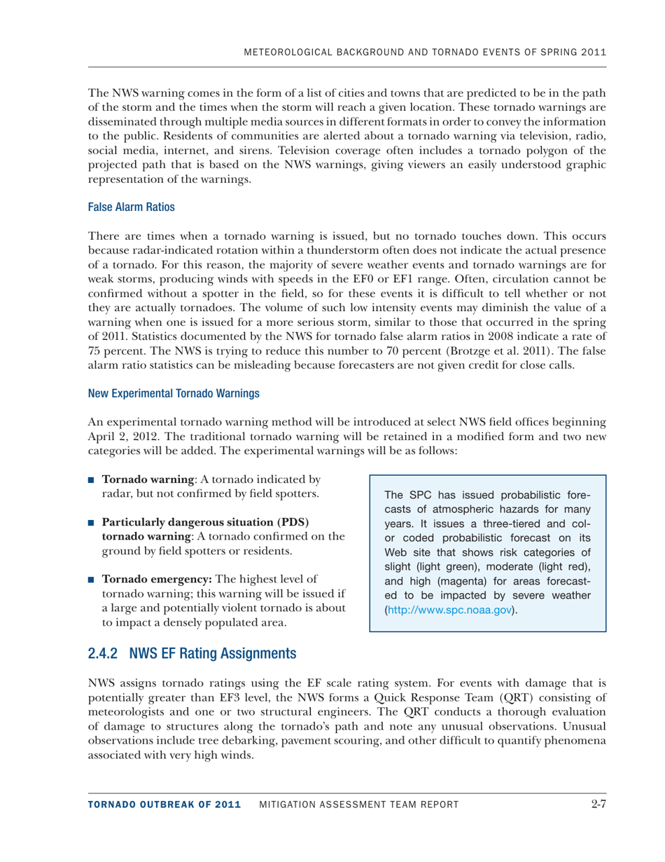 Meteorological Background and Tornado Events of 2011 - Mitigation Assessment Team Report, Page 7