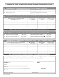 Form ADOR10695 Affidavit for Collection of Personal Property - Arizona, Page 2