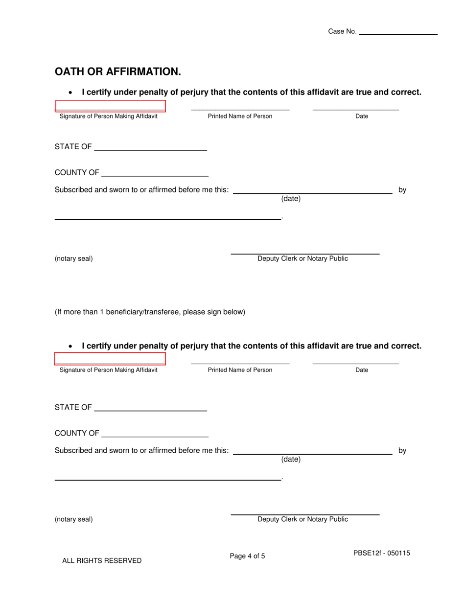 Small Estate Affidavit for Transfer of Property - Arizona, Page 15