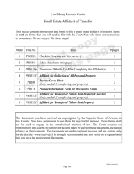 Small Estate Affidavit for Transfer of Property - Arizona, Page 3