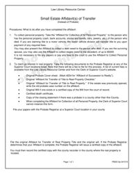 Small Estate Affidavit for Transfer of Property - Arizona, Page 4